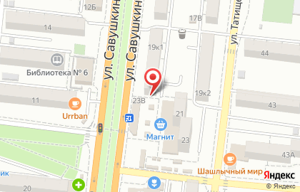 Салон-парикмахерская Прелесть на улице Савушкина на карте