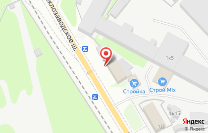 Квадратный метр на Стеклозаводском шоссе на карте