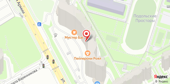 Студия эпиляции SAHAR&VOSK на улице 43 Армии в Подольске на карте