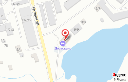 Гостиница Дилижанс на Луговой улице на карте