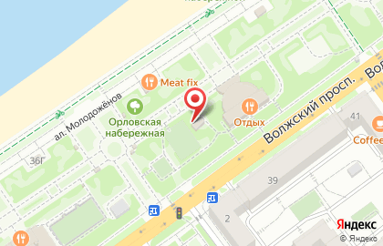 Киоск фастфудной продукции на Волжском проспекте на карте