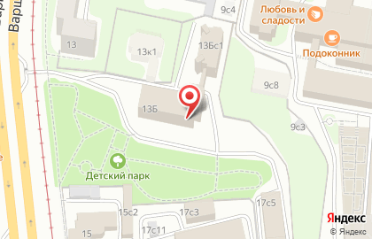 Банкомат Банк Открытие на Варшавском шоссе, 13б стр 1 на карте