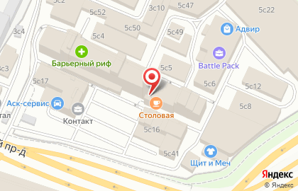 Вкусная столовая в Москве на карте