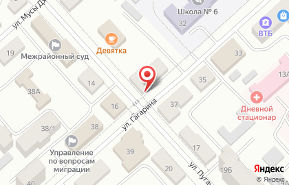 Юридическая фирма Советник на улице Гагарина на карте