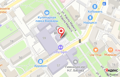Кафе-кулинария Баранкин на улице Карла Маркса на карте