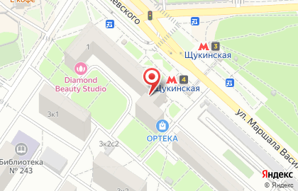ЗооДруг на улице Маршала Василевского на карте
