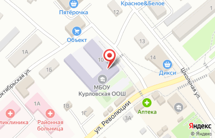 Курловская основная общеобразовательная школа на карте