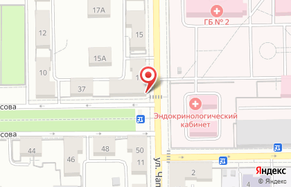Продовольственный магазин 40 градусов на улице Чапаева на карте