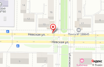 Стиль на Невской улице на карте