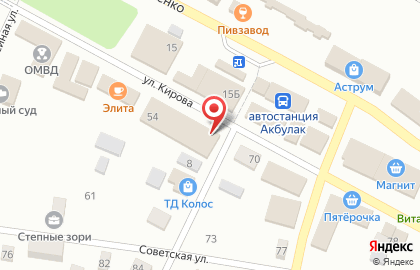 Супермаркет Красное & Белое на улице Кирова на карте