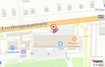 Пункт выдачи магазина электроники и бытовой техники Позитроника в Петушках на карте