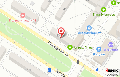 Магазин Кыштымский трикотаж на Посадской улице на карте