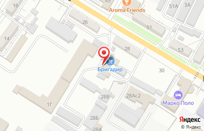 Склад-магазин Бригадир на карте