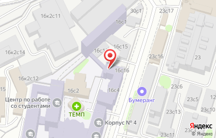 Московский политехнический университет в Москве на карте