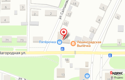Супермаркет Пятёрочка в Великом Новгороде на карте