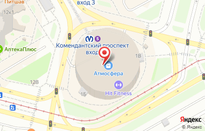 Банкомат Промсвязьбанк на Комендантской площади на карте