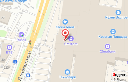 Салон связи МегаФон на улице им. Дзержинского на карте