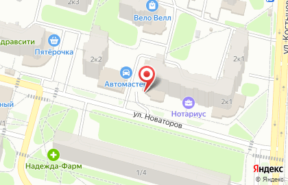 Магазин детской обуви Тип-Топ на улице Новаторов на карте