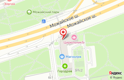 Киоск печатной продукции Антарес на Можайском шоссе на карте