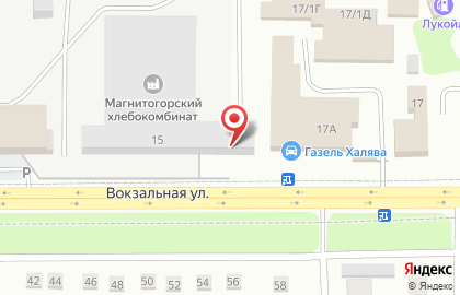 Магнитогорский хлебокомбинат на Вокзальной улице на карте