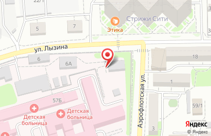 Городская Ивано-Матренинская детская клиническая больница в Иркутске на карте