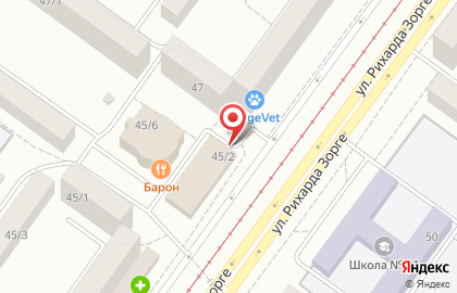 Банкомат ИнвестКапиталБанк на улице Рихарда Зорге на карте