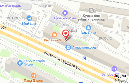 Строительная компания Триумф на Нижегородской улице на карте
