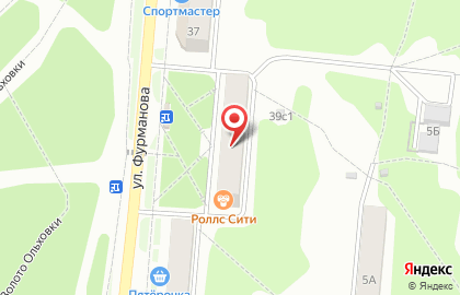 Участковый пункт полиции на улице Фурманова на карте
