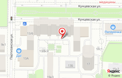 ОАО Банкомат, Альфа-банк на Кунцевской улице на карте