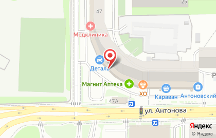 Цветочный дворик в Железнодорожном районе на карте