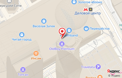 Салон сотовой связи МегаФон на Пресненской набережной на карте