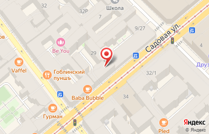 Лилу на Малой Садовой улице на карте