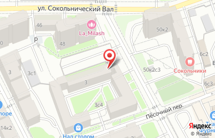 Кеша в Песочном переулке на карте