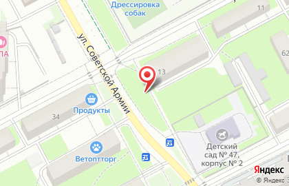 Киоск по продаже фруктов и овощей в Индустриальном районе на карте