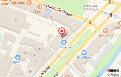 Отдел кадров на улице Мира на карте