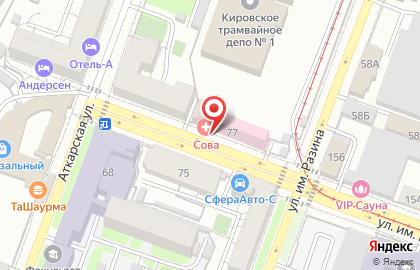 Аптечный пункт Сова на карте