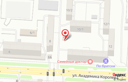 Кафе Шашлычок на улице Академика Королёва на карте