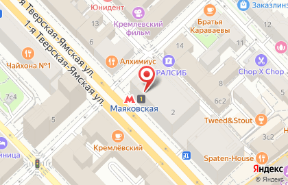 Станция Маяковская на карте