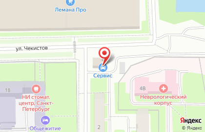 Пункт сезонного хранения шин ХранимКолеса.рф в Красносельском районе на карте