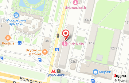 Салон красоты City Nails на Волгоградском проспекте на карте