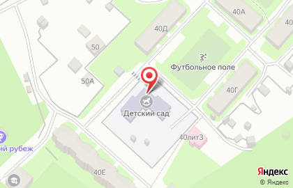 Детский сад комбинированного вида №61 в Санкт-Петербурге на карте