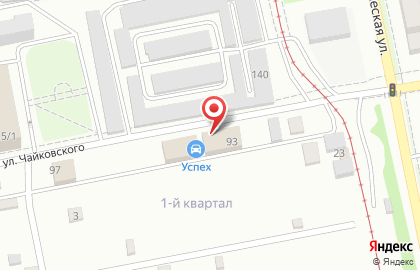 Автомойка Успех в Барнауле на карте