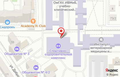 Оздоровительный комплекс Институт ветеринарной медицины и биотехнологии на Октябрьской улице на карте