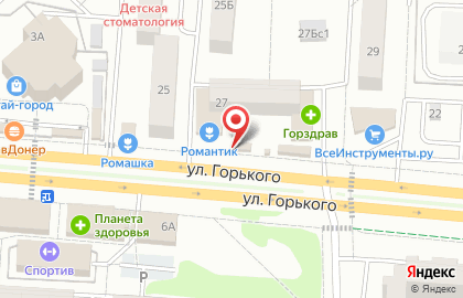 Магазин овощей и фруктов Фруктовая азбука на улице Горького на карте