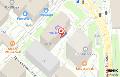 Банкомат ЮниКредит Банк на проспекте Андропова, 18 к 6 на карте