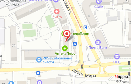 Парикмахерская Престиж в Советском районе на карте