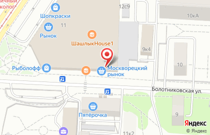 Москворецкий рынок на карте
