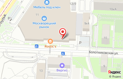 Москворецкий рынок на карте