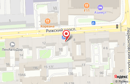 Столовая Питание+ на Рижском проспекте на карте