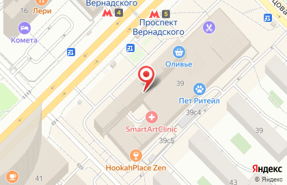 Интернет-магазин чая и кофе Чай-Кофский на проспекте Вернадского на карте